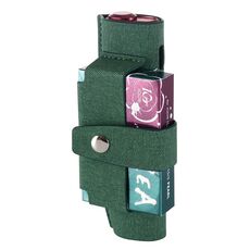 Custodia portatile in PU per sigaretta elettronica IQOS ILUMA i ONE a tre stelle (verde)
