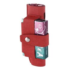 Per IQOS ILUMA i ONE sigaretta elettronica Borsa portaoggetti portatile in PU con motivo a tre stelle (rosso)
