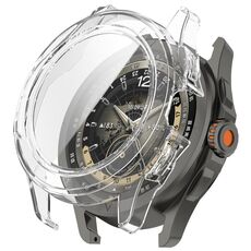 Per Xiaomi Watch S4 Sport PC + Pellicola temperata Custodia protettiva per orologio integrata (trasparente)