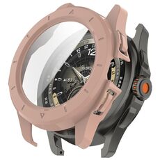 Per Xiaomi Watch S4 Sport PC + Pellicola temperata Custodia protettiva per orologio integrata (rosa)