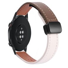 Per Honor Magic Watch 2 46mm 22mm Slim Magnetic Buckle Microfibra Cinturino in Pelle per Orologio (Albicocca)