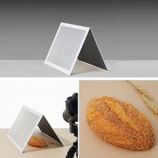 Riflettore pieghevole Soft Board Schermo riflettente PVC Impermeabile Strumento fotografico Stile 7 Nero Bianco