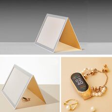 Riflettore pieghevole Soft Board Schermo riflettente in PVC Impermeabile Strumento fotografico Stile 8 Oro Argento