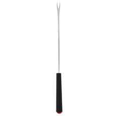 Forchetta per barbecue portatile da esterno a forma di V, in acciaio inox, stile: rosso normale