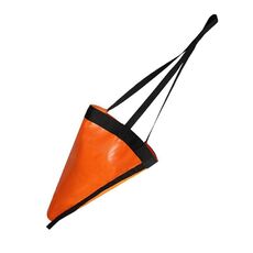 Ancora da pesca con freno di deriva in PVC, dimensioni: 18 pollici, arancione