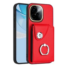 Per vivo Y200 Organ Card Bag Ring Holder Custodia per telefono (rosso)