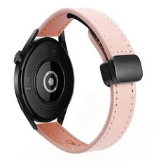 Per Huawei Watch GT 3 42mm Slim Fibbia Magnetica 20mm Cinturino in Microfibra in Pelle (Sakura Rosa)