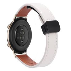Per Huawei Watch GT 2 42mm Slim Magnetic Buckle 20mm Microfiber Leather Watch Band (Albicocca)