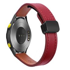 Per Huawei Watch 2 Slim Fibbia Magnetica 20mm Cinturino in Microfibra in Pelle (Rosso Vino)
