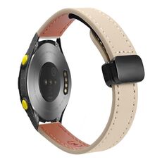 Per Huawei Watch 2 Slim Fibbia Magnetica 20mm Cinturino in Microfibra in Pelle (Crema Albicocca)