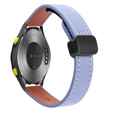 Per Huawei Watch 2 Slim Cinturino in pelle microfibra con fibbia magnetica da 20 mm (lavanda)