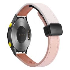 Per Huawei Watch 2 Slim Fibbia Magnetica 20mm Cinturino in Microfibra in Pelle (Rosa+Albicocca)