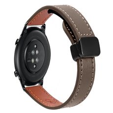 Per Honor Magic Watch 2 42mm Slim Fibbia Magnetica 20mm Cinturino in Microfibra in Pelle (Caramello Macchiato)