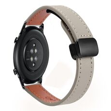 Per Honor Magic Watch 2 42mm Slim Fibbia magnetica 20mm Cinturino in microfibra in pelle (vitello elefante grigio)