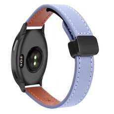 Per Garmin Vivoactive 5 Slim Cinturino in pelle microfibra con fibbia magnetica da 20 mm (lavanda)
