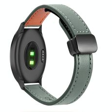 Per Garmin Move Luxe Slim Cinturino in pelle microfibra con fibbia magnetica da 20 mm (verde avocado)