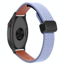 Per Garmin Approach S40 Slim Cinturino in pelle microfibra con fibbia magnetica da 20 mm (lavanda)