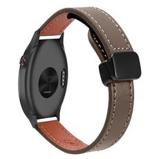 Per Garmin Approach S40 Slim Fibbia Magnetica Cinturino in Pelle Microfibra da 20mm (Caramello Macchiato)