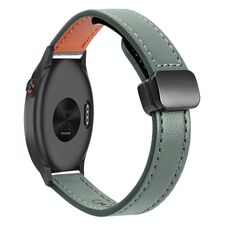 Per Garmin Approach S40 Slim Cinturino in pelle microfibra con fibbia magnetica da 20 mm (verde avocado)