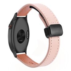 Per Garmin Approach S40 Slim Cinturino in pelle microfibra con fibbia magnetica da 20 mm (rosa sakura)