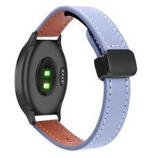 Per Garmin Move 3 Slim Cinturino in pelle microfibra con fibbia magnetica da 20 mm (lavanda)