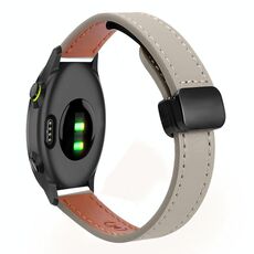 Per Garmin Forerunner 55 Slim Cinturino per orologio in microfibra con fibbia magnetica da 20 mm (grigio elefante vitello)