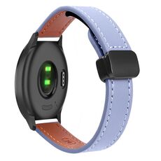 Per Garmin Forerunner 158 Slim Fibbia Magnetica 20mm Cinturino in Microfibra in Pelle (Lavanda)