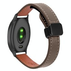 Per Garmin Vivomove Slim Fibbia Magnetica 20mm Cinturino in Microfibra in Pelle (Caramello Macchiato)
