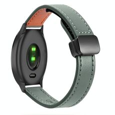 Per Garmin Vivomove Slim Fibbia Magnetica 20mm Cinturino in Microfibra in Pelle (Verde Avocado)