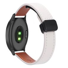 Per Garmin Vivomove Luxe Slim Fibbia magnetica Cinturino in pelle microfibra da 20 mm (albicocca)