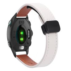 Per Garmin Forerunner 245 Slim Fibbia Magnetica 20mm Cinturino in Microfibra in Pelle (Albicocca)