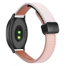 Per Garmin Vivomove 3 Slim Fibbia Magnetica 20mm Cinturino in Microfibra in Pelle (Rosa+Albicocca)