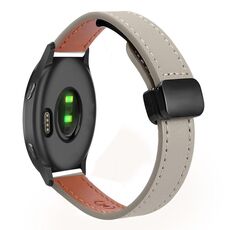 Per cinturino in microfibra per orologio Garmin Venu Slim con fibbia magnetica da 20 mm (grigio elefante vitello)
