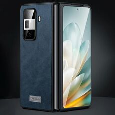 Per Honor Magic Vs3 SULADA Custodia antiurto in TPU + pelle fatta a mano per telefono (blu)