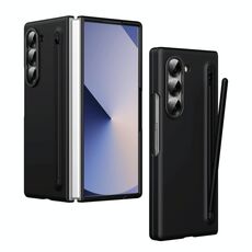 Per Samsung Galaxy Z Fold6 Custodia per telefono pieghevole antiurto con stilo capacitivo (nero)