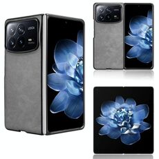 Per Xiaomi Mix Fold 4 Custodia per telefono con texture Litchi e cover posteriore (grigio)