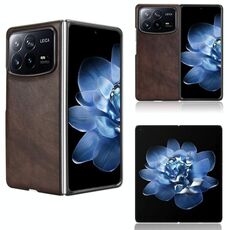 Per Xiaomi Mix Fold 4 Custodia per telefono con texture Litchi e cover posteriore (marrone)