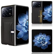 Per Xiaomi Mix Fold 4 Custodia per telefono con slot per schede e texture Litchi (nero)