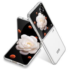 Custodia per telefono For Honor Magic V Flip GKK ultra sottile a copertura totale (argento)