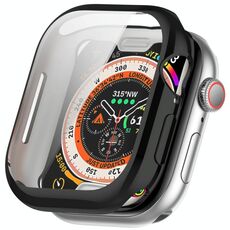 Per Apple Watch Series 10 42mm Custodia per orologio in TPU con placcatura all-inclusive (nero)