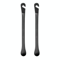 2 pezzi di leve per pneumatici per bicicletta in metallo, strumenti per la rimozione di pneumatici per mountain bike (nero)