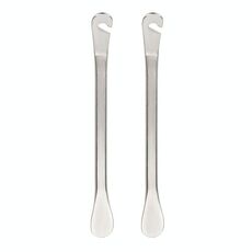 2 pezzi di leve per pneumatici per bicicletta in metallo, strumenti per la rimozione di pneumatici per mountain bike (argento)