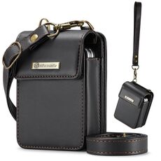 Per Samsung Z Flip Series CaseMe Me50 Mini Lanyard Borsa universale (nero)