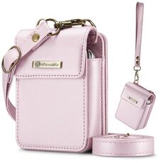 Per Samsung Z Flip Series CaseMe Me50 Mini Lanyard Borsa universale (rosa)