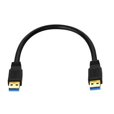 Cavo USB a doppia estremità USB 3.0 maschio a USB 3.0 maschio, lunghezza: 0,6 m (nero)