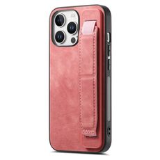 Per iPhone 16 Pro Max Retro Wristband Holder Custodia per telefono posteriore in pelle (rosa)