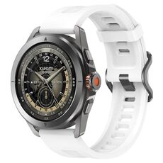 Per Xiaomi Watch S4 Sport Groove Style cinturino in silicone (bianco)