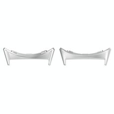 Per Google Pixel Watch 3 45mm 1 paio di connettori per cinturini in acciaio inossidabile (argento)