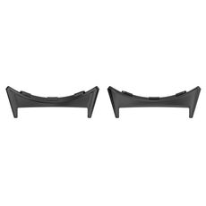 Per Google Pixel Watch 3 45mm 1 paio di connettori per cinturini per orologi in acciaio inossidabile (nero)