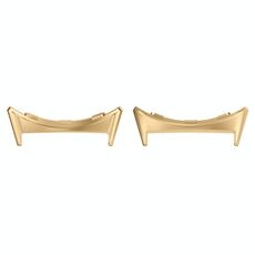 Per Google Pixel Watch 3 45mm 1 paio di connettori per cinturini in acciaio inossidabile (oro)